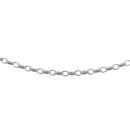 3.2mm 14k White Gold Oval Rolo Bracelet