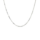 18k White Gold Box Chain 0.6mm