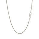 Sterling Silver Rhodium Plated Box Chain 1.3mm