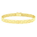 14k Yellow Gold 7 inch Clover Bracelet (6.50 mm)
