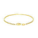2.3mm 14k Yellow Gold Rolo Bracelet