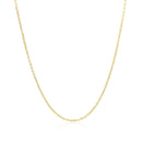 10k Yellow Gold Diamond Cut Cable Link Chain (1.10 mm)