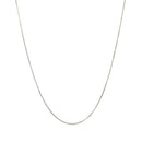 10k White Gold Classic Box Chain 0.6mm