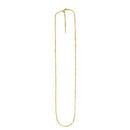 Endless Adjustable Box Chain in 14k Yellow Gold (0.95 mm)