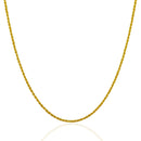 14k Yellow Gold Solid Rope Chain 1.25mm
