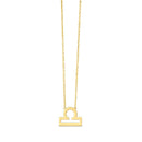 14K Yellow Gold Libra Necklace
