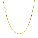 14k Yellow Gold Diamond-Cut Bead Chain 1.0mm