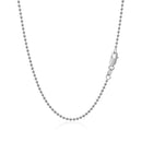 14k White Gold Bead Chain 1.5mm