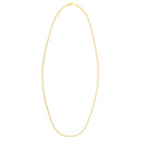 Double Extendable Cable Chain in 14k Yellow Gold (1.40 mm)