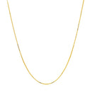 Double Extendable Box Chain in 14k Yellow Gold (0.6mm)