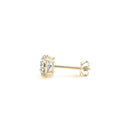 2 cttw Certified IGI Lab Grown Round Diamond Stud Earrings 14k Yellow Gold (G/VS2)