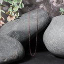 14k Rose Gold Classic Box Chain 0.4mm