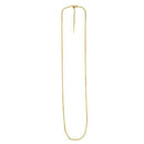 Endless Adjustable Cable Chain in 14k Yellow Gold (1.70 mm)