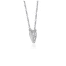 Diamond Heart Design Pendant in 14k White Gold