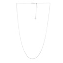 Adjustable Cable Chain in 14k White Gold (1.0mm)