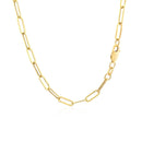 14K Yellow Gold Wide Paperclip Chain (3.3mm)