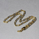 14K Yellow Gold Wide Paperclip Chain (3.3mm)