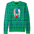 Alex Stevens Mens Drunk Elf Ugly Christmas Sweater, Green, Small