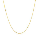 14k Yellow Gold Diamond Cut Bead Chain 1.0mm