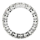 Round Cut Lab Grown Diamond Eternity Ring in 14k White Gold (3 cttw FG/VS2)