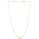14k Yellow Gold Bead Necklace