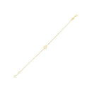 14k Yellow Gold Star of David Bracelet