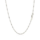 14k White Gold Singapore Chain 1.5mm