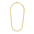 6.9mm 14k Yellow Gold Semi Solid Miami Cuban Chain