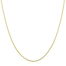 14k Yellow Gold Thin Motif Round Omega Necklace