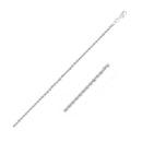 2.0mm 14k White Gold Light Rope Chain