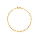 Moon Cut Bead Chain Bracelet in 14k Yellow Gold  (3.00 mm)