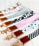 Phone Wrist Strap Keychain with Tether Tab - CREAM POPPIES