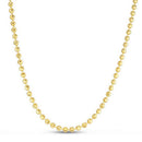 Moon Cut Bead Chain in 14k Yellow Gold (3.00 mm)