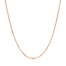 18k Rose Gold Diamond Cut Cable Link Chain (1.10 mm)