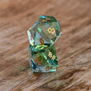 Calypso Multifaceted Glass Dice Set