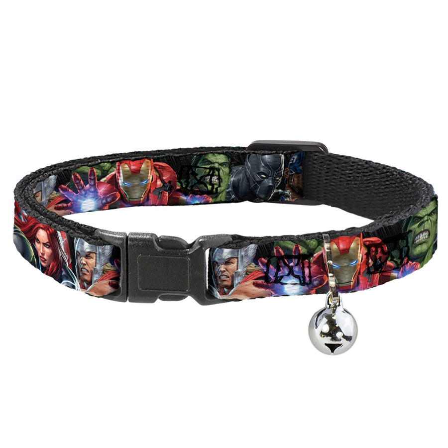 MARVEL AVENGERS Cat Collar Breakaway - 7-Vivid Avengers Action Poses