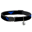 Cat Collar Breakaway - Nightwing Logo Black Blue