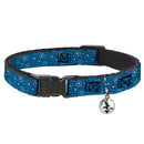 Cat Collar Breakaway with Bell - Captain America Fireworks Icons Blue Red White