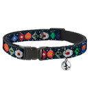 Cat Collar Breakaway with Bell - DC Comics Justice League Holiday Ornament Icons and Stars