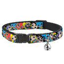 Cat Collar Breakaway - DC Mini Group Stacked Black