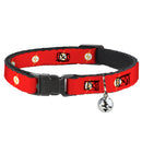 Cat Collar Breakaway with Bell - DC League of Super-Pets Flash Bolt Logo Red Yellow White