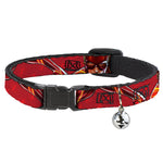 Breakaway Cat Collar with Bell - The Flash 2023 2-Poses Close-Up Reds