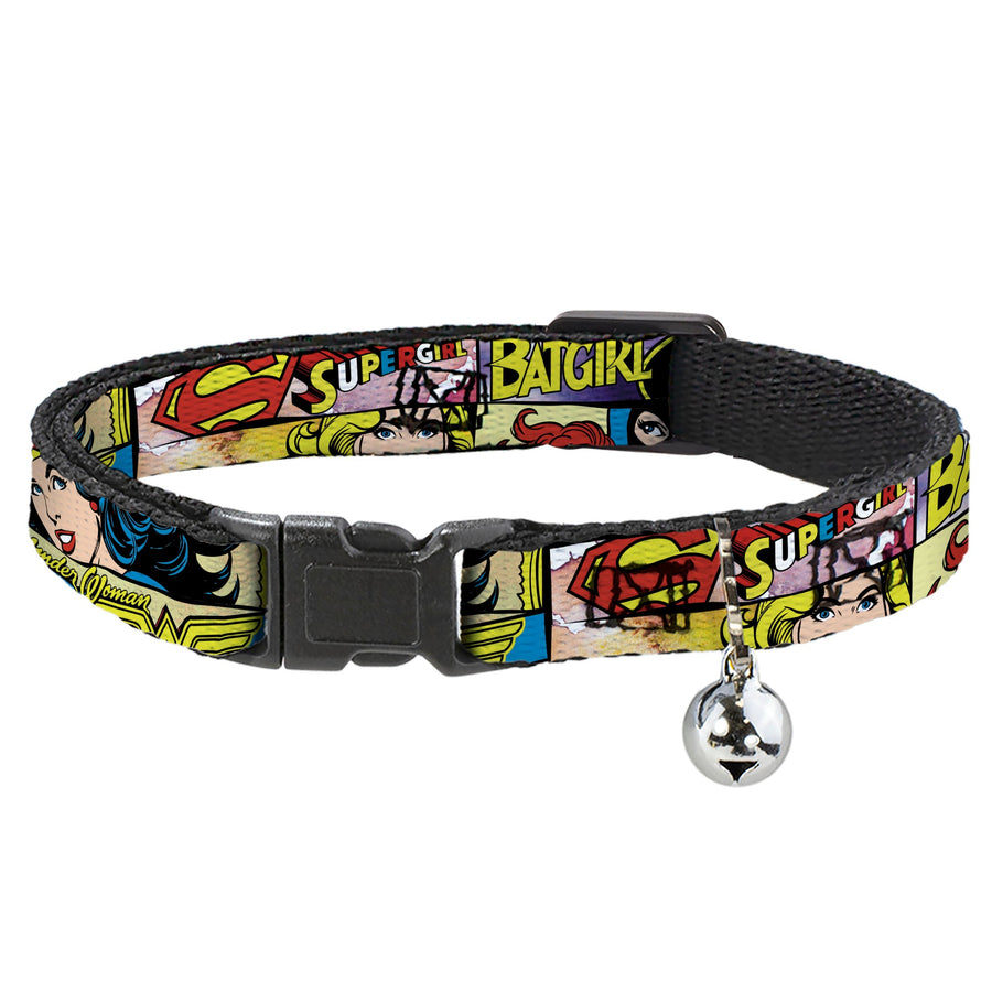 Cat Collar Breakaway - Superheroines Wonder Woman Supergirl Batgirl