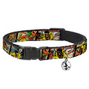 MARVEL COMICS Cat Collar Breakaway - 5-Classic Luke Cage Comic Scene Blocks
