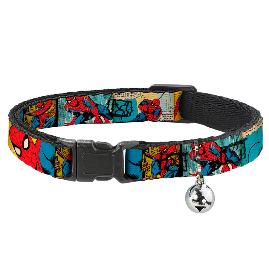 MARVEL COMICS Cat Collar Breakaway - Spider-Man Comic Strip