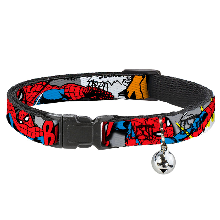 MARVEL COMICS Cat Collar Breakaway - Spider-Man w Action Verbiage
