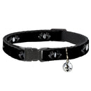 MARVEL UNIVERSE Cat Collar Breakaway - Spider Logo3 Black White