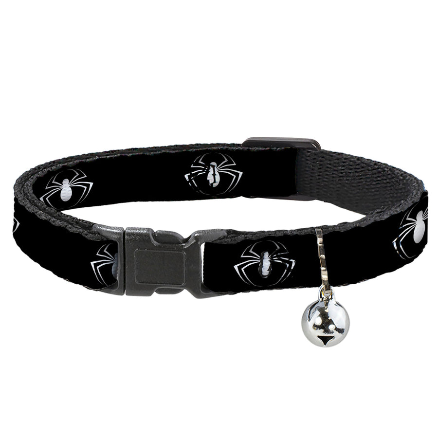 MARVEL UNIVERSE Cat Collar Breakaway - Spider Logo3 Black White