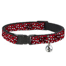 2016 SPIDER-MAN Cat Collar Breakaway - Spider-Man Eyes Spiders Scattered Reds Black White