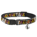 Cat Collar Breakaway - Gremlins Gizmo Filmstrip Poses Multi Color
